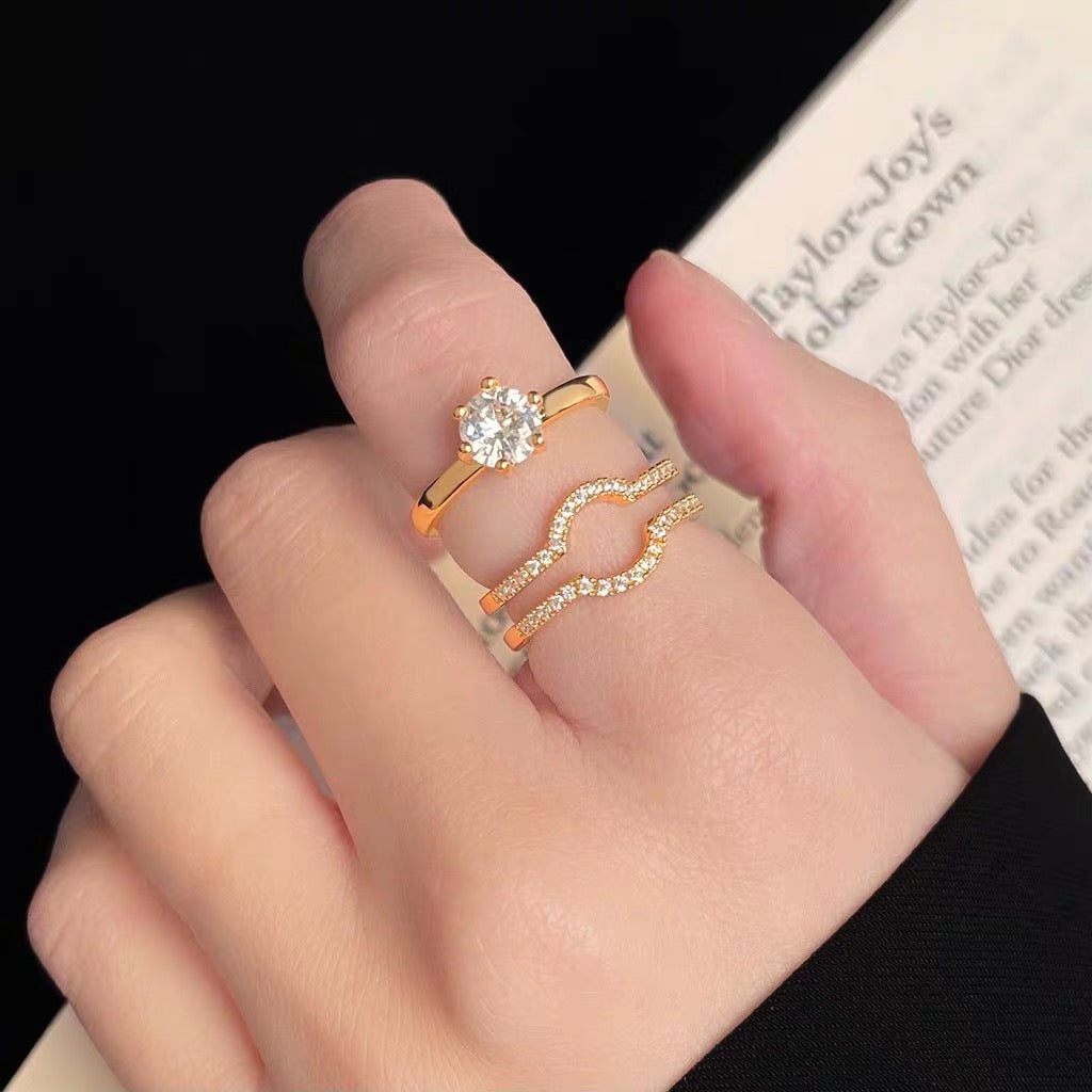 Vintage Zircon Wrap Ring