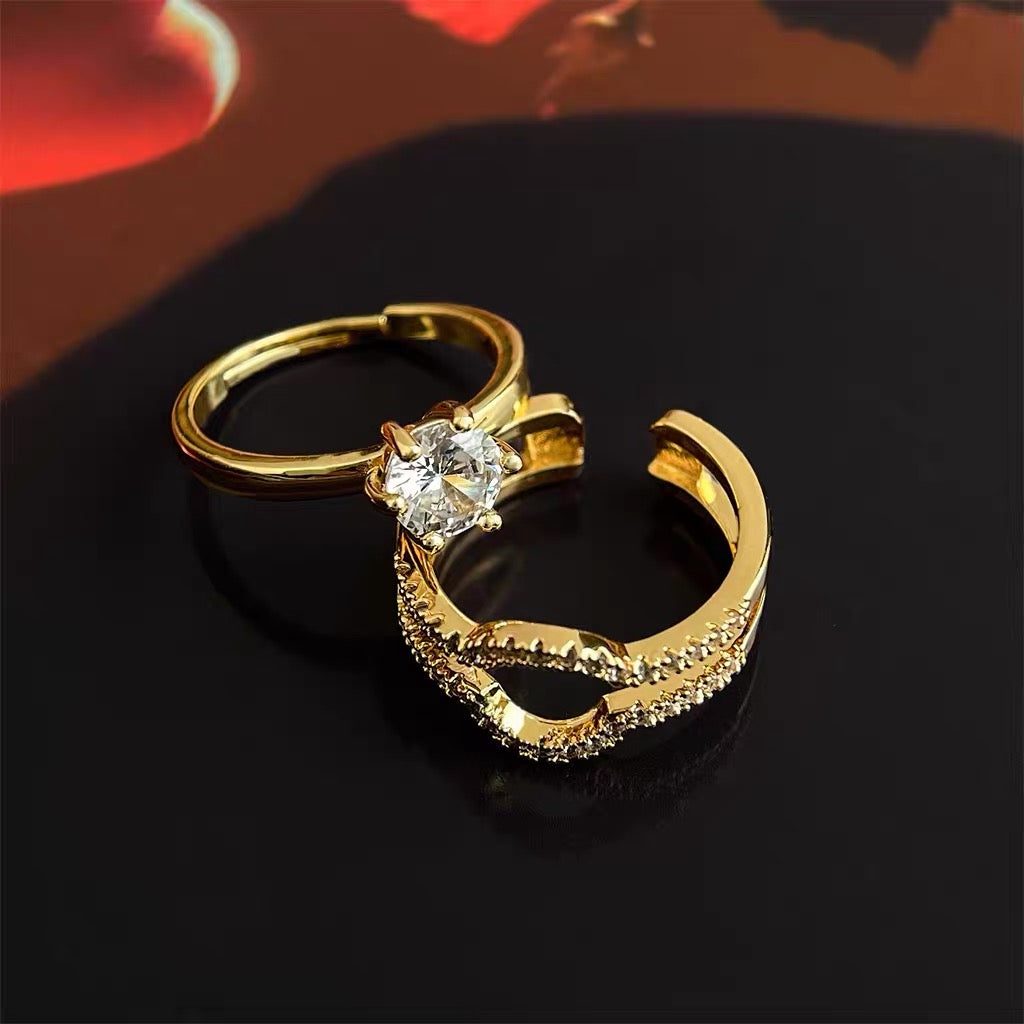 Vintage Zircon Wrap Ring
