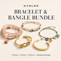 Nanlnn bracelet and bangle bundle set
Assorted bracelet and bangle jewelry bundle
Nanlnn 2 4 8 piece bracelet bangle set with bonus bangle