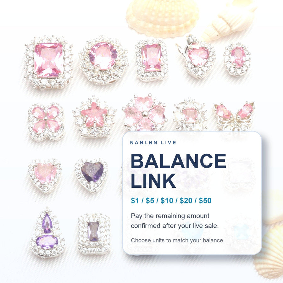Nanlnn live sale balance link main image with gemstone charm beads