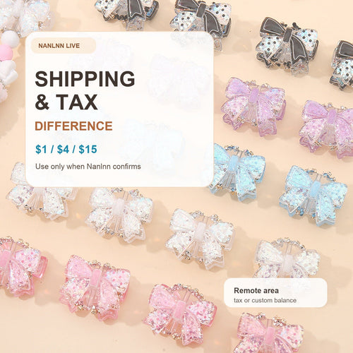 Nanlnn shipping tax and custom difference main image with bow charms