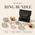 Nanlnn ring bundle set with multiple ring styles
Stackable ring bundle with bonus blind bag gift
Nanlnn 3 5 11 piece ring jewelry bundle